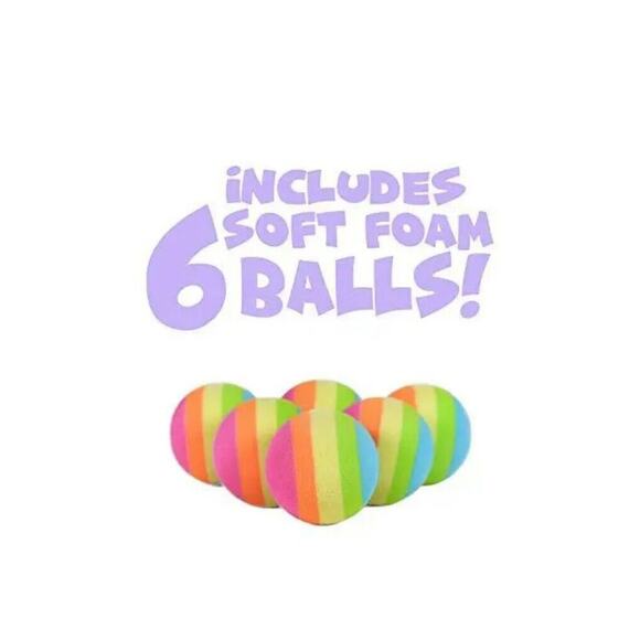 Hog Wild White Unicorn Popper Toy Shoot Foam Balls Up to 20 Feet 6 Rainbow - Picture 6 of 6
